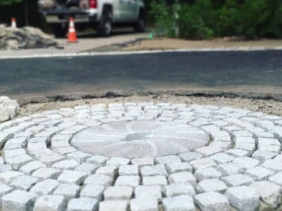 Liverpool Paving and Driveway Contractors Laying Cobblestones in Liverpool